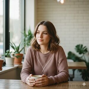 7th Ray Mauve Waffle Knit Thermal Boho Oversized Long Sleeve Pullover layering M